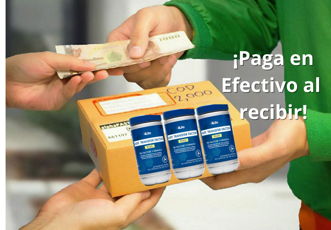 &quot;Cliente en Colombia recibiendo productos 4Life Transfer Factor en su casa y pagando en efectivo al momento de la entrega&quot;