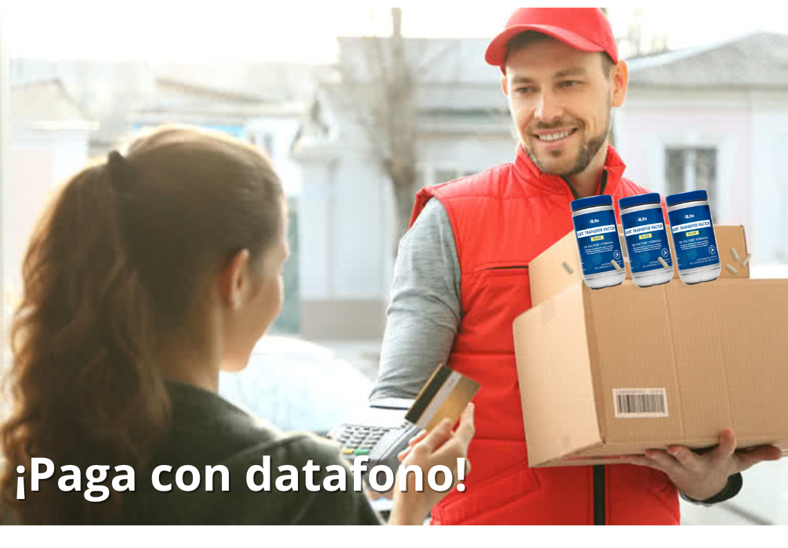 Compra Transfer Factor 4Life en la puerta de tu casa y paga con datáfono en Colombia